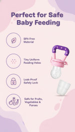 Baby Fruit Feeder & Teether – Safe Self-Feeding for Little Ones - Image 2