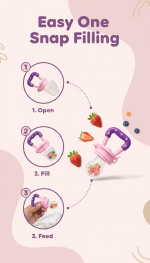 Baby Fruit Feeder & Teether – Safe Self-Feeding for Little Ones - Image 4