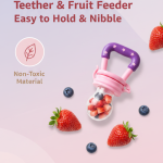 Baby Fruit Feeder & Teether – Safe Self-Feeding for Little Ones